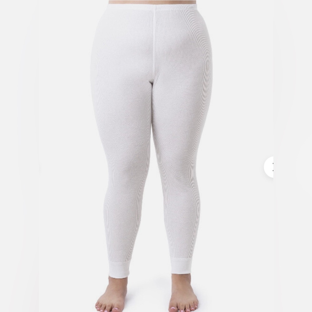 Fruit of the Loom Women’s EverSoft Waffle Thermal Pant Bottom Outdoors White 3XL